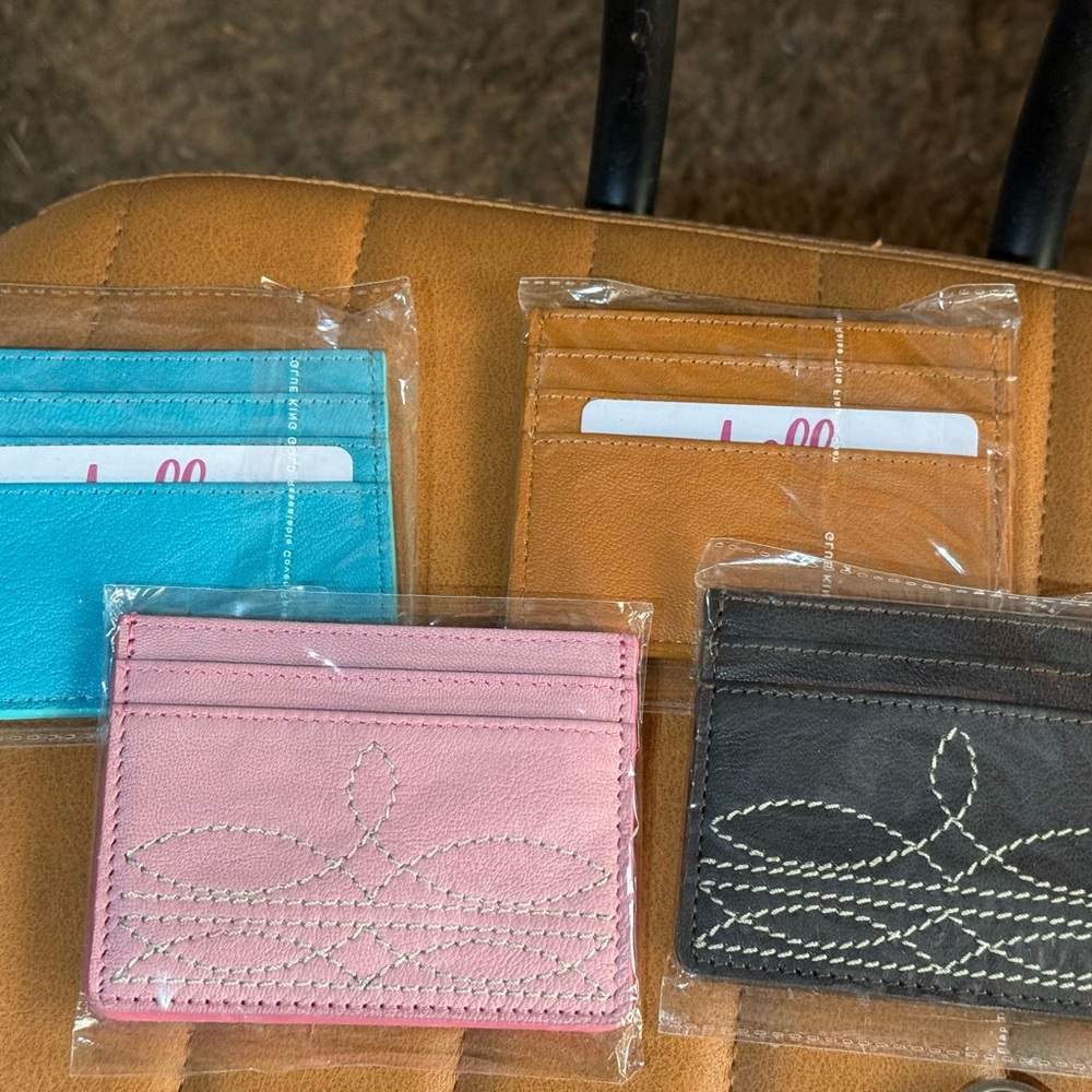 Stylish Leather Key & Card Holder Set